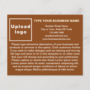 Business Products or Services on Brown Flyer
