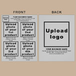 Business Products or Services on Grey Flyer<br><div class="desc">Flyer that you can customise to put your business brand, products or services and other information of your business. You can put up to 4 products or services. Customise it and give it to your customers or clients to advertise your brand name and to promote your products or services. Customisable...</div>