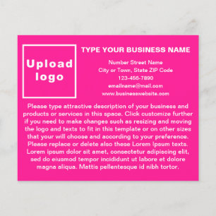 Business Products or Services on Pink Flyer