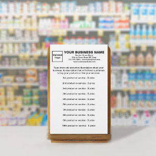 Business Products or Services on White Stationery