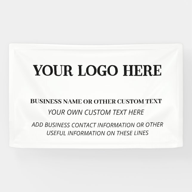 Business Professional Company Logo Advertising  Banner (Horizontal)