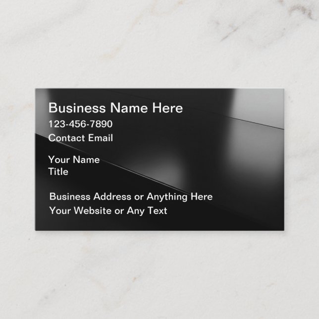 Business Professional Contact Cards Modern (Front)