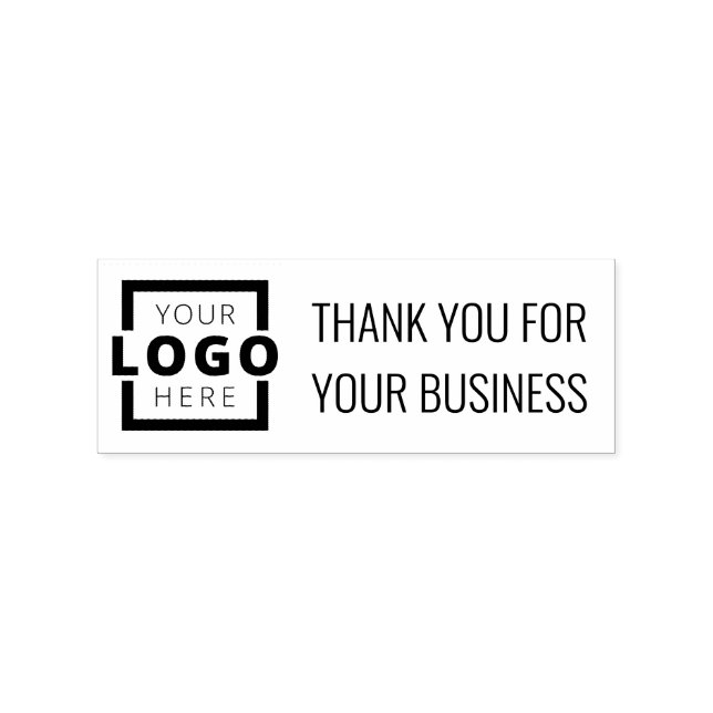 Business Professional Logo Promotional Thank You Rubber Stamp (Imprint)
