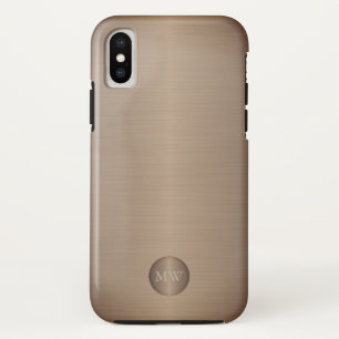 Business professional monogram classy men iPhone x case