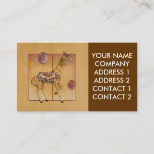 Business - Profile Card, - Carousel Giraffe Card