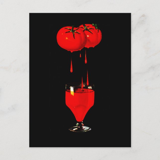 BUSINESS PROMO BLOODY MARY TOMATO JUICE POSTCARD (Front)