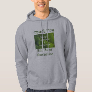 Business Promotion Green Leaf Photo Employee Hoodie