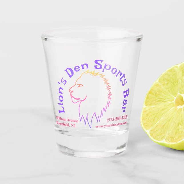 Business Promotion Transparent Shot Glass (Front)