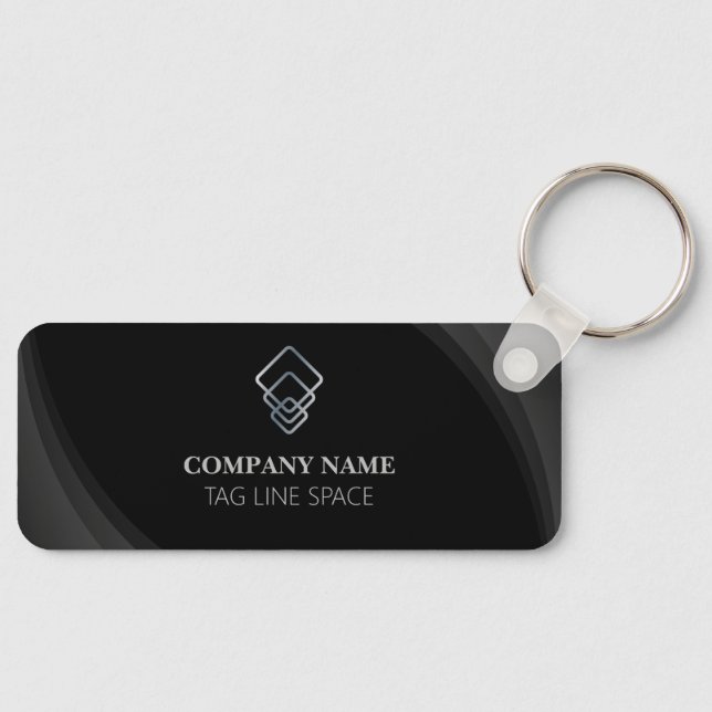 Business promotional Black Key Ring (Front)