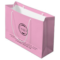 Business Promotional | Custom Logo Pink Backgound