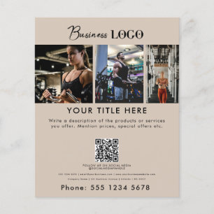 Business Promotional Fitness Personal Trainer Flyer