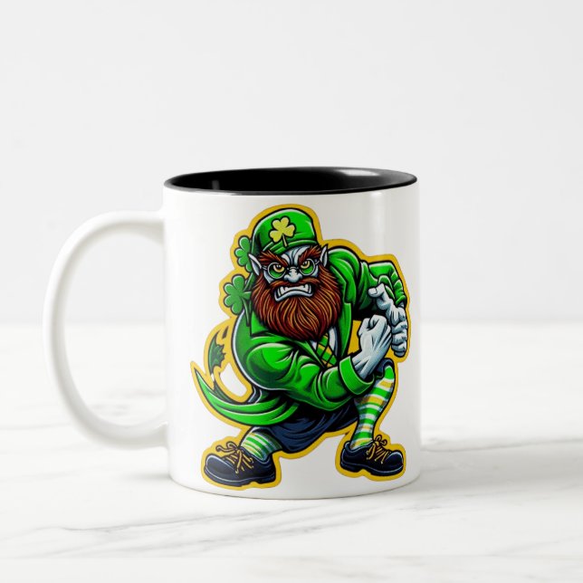 Business Promotional Personalised Logo Two-Tone  Coffee Mug (Left)