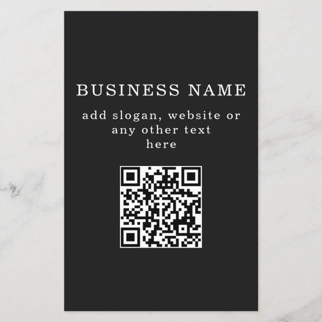 Business Promotional QR code  Flyer (Front)