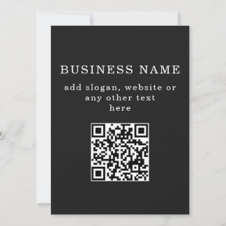 Business Promotional QR code Holiday Card