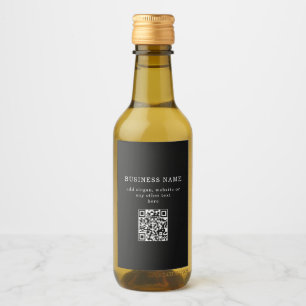 Business Promotional QR code Wine Label