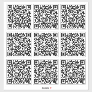 Business QR code Custom-cut Vinyl Stickers