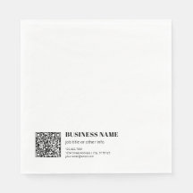 Business QR code & Editable Retro-Modern Text