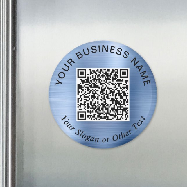 Business QR Code Promotional Blue Magnet (Business QR Code Promotional Blue Magnet)