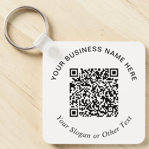 Business QR Code Promotional Key Ring