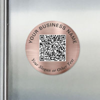 Business QR Code Rose Gold Promotional