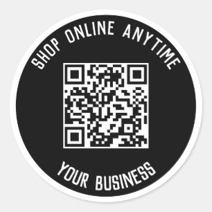 Business QR Code Stickers - Shop Anytime