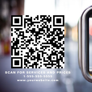 Business QR Code White