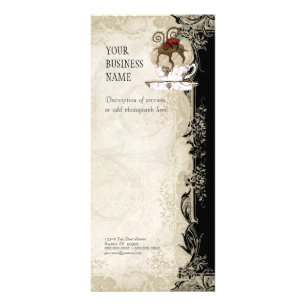 Business Rate Card - Baroque Style Vintage Lace