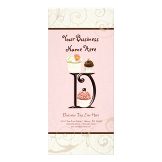 Business Rate Card - Letter D Monogram Dessert Bak
