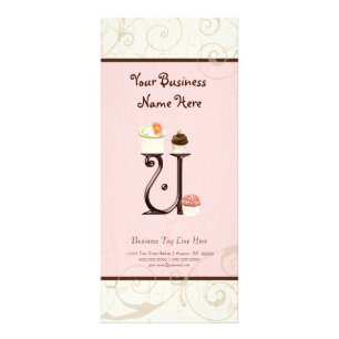 Business Rate Card - Letter U Monogram Dessert Bak