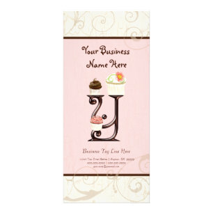 Business Rate Card - Letter Y Monogram Dessert Bak