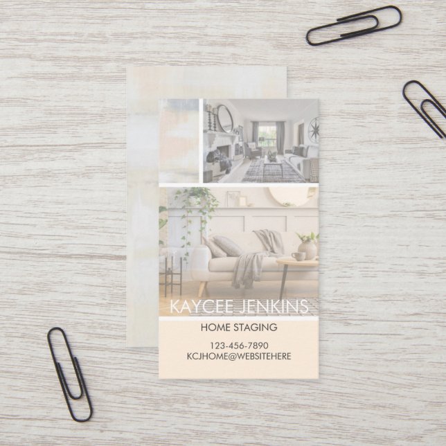 BUSINESS, Real Estate Business Card, Agent, home  Business Card (Front/Back In Situ)