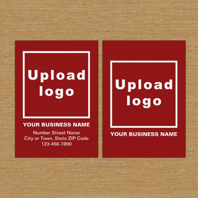 Business Red Enclosure Card (Build brand name awareness. Your business brand on red enclosure card.)