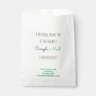 Business Referral Mint Candy Compliment Favour Bag