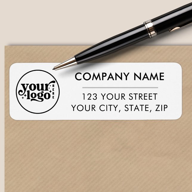 Business Return Address Labels with Custom Logo (Creator Uploaded)