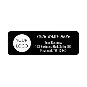 Business Return Address Labels With Logo Template