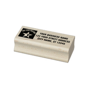 Business Return Address Professional Custom Logo Rubber Stamp