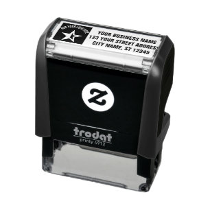 Business Return Address   Professional Custom Logo Self-inking Stamp