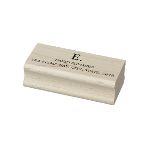 Business Return Address Professional Modern Rubber Stamp