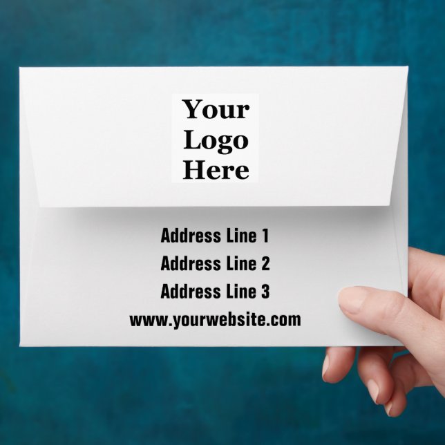 Business Return Address Your Logo Here Template Envelope (Hand)