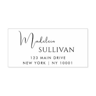 Business Return Adress Professional Modern Self-inking Stamp