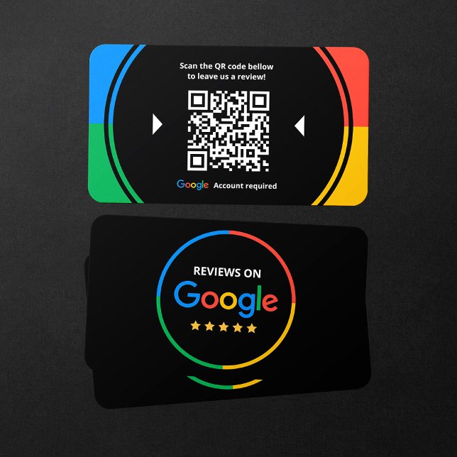 Business Review Link Google 5 Star Reviews QR Code Card (Creator Uploaded)