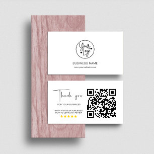Business Reviews QR Code Review Link Business Card