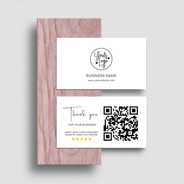 Business Reviews QR Code Review Link Card (Creator Uploaded)