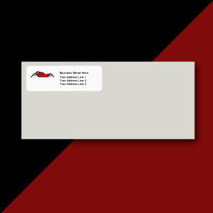 Business Roof Logo Return Address Labels