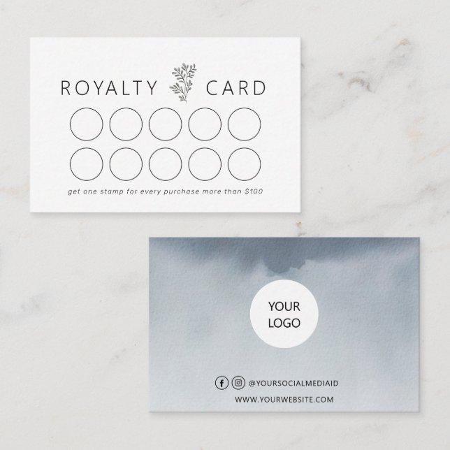 Business Royalty card Foliage (Front/Back)