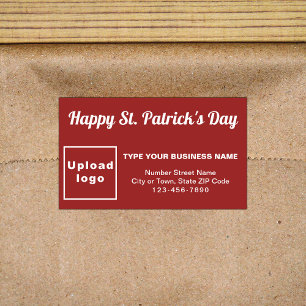 Business Saint Patrick Red Rectangle Sticker