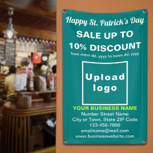 Business Saint Patrick Sale on Teal Green Banner