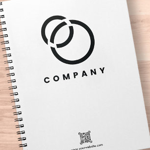 Business Scan Me QR Code Website Modern Simple Notebook