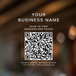 Business Scan To Connect QR Code White Lettering