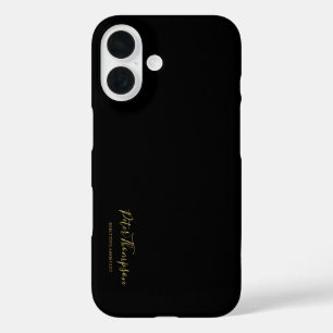 Business Script Elegant Signature  iPhone 16 Case